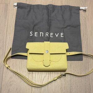 Senreve Aria Belt Bag – Pastel Yellow Leather w/ Dust Bag